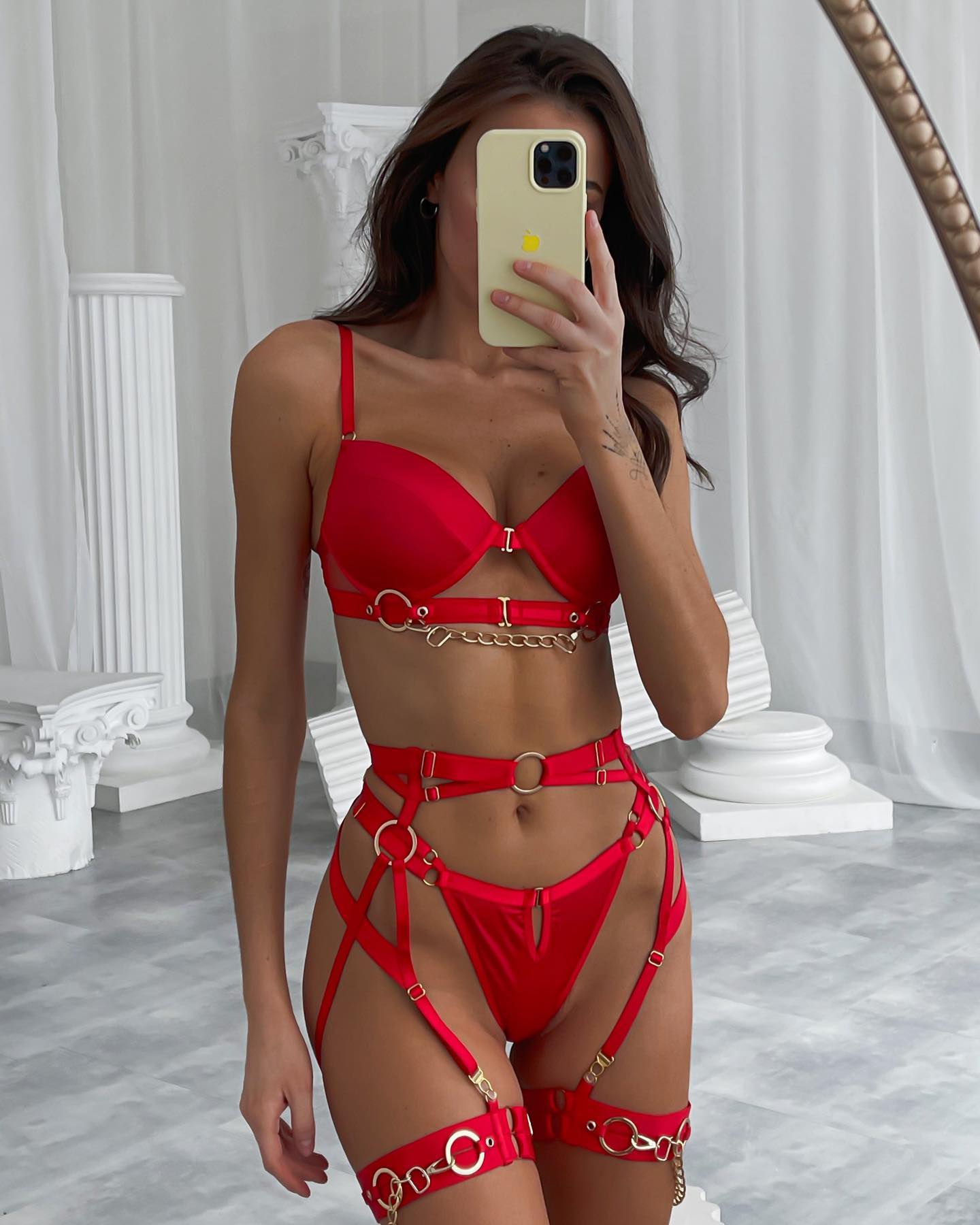 Ellolace Fine Lingerie Sexy Fancy Underwear 5-piece Delicate Luxury